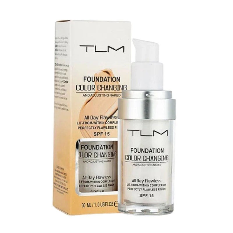 TLM Color Changing Liquid Foundation White 30ml - Image 1